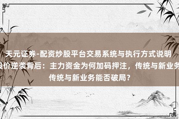 天元证券-配资炒股平台交易系统与执行方式说明 ST新华锦股价逆袭背后：主力资金为何加码押注，传统与新业务能否破局？